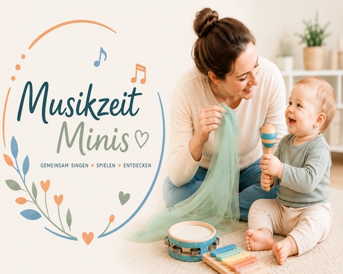 Instrumente und Tücher im Musikkurs